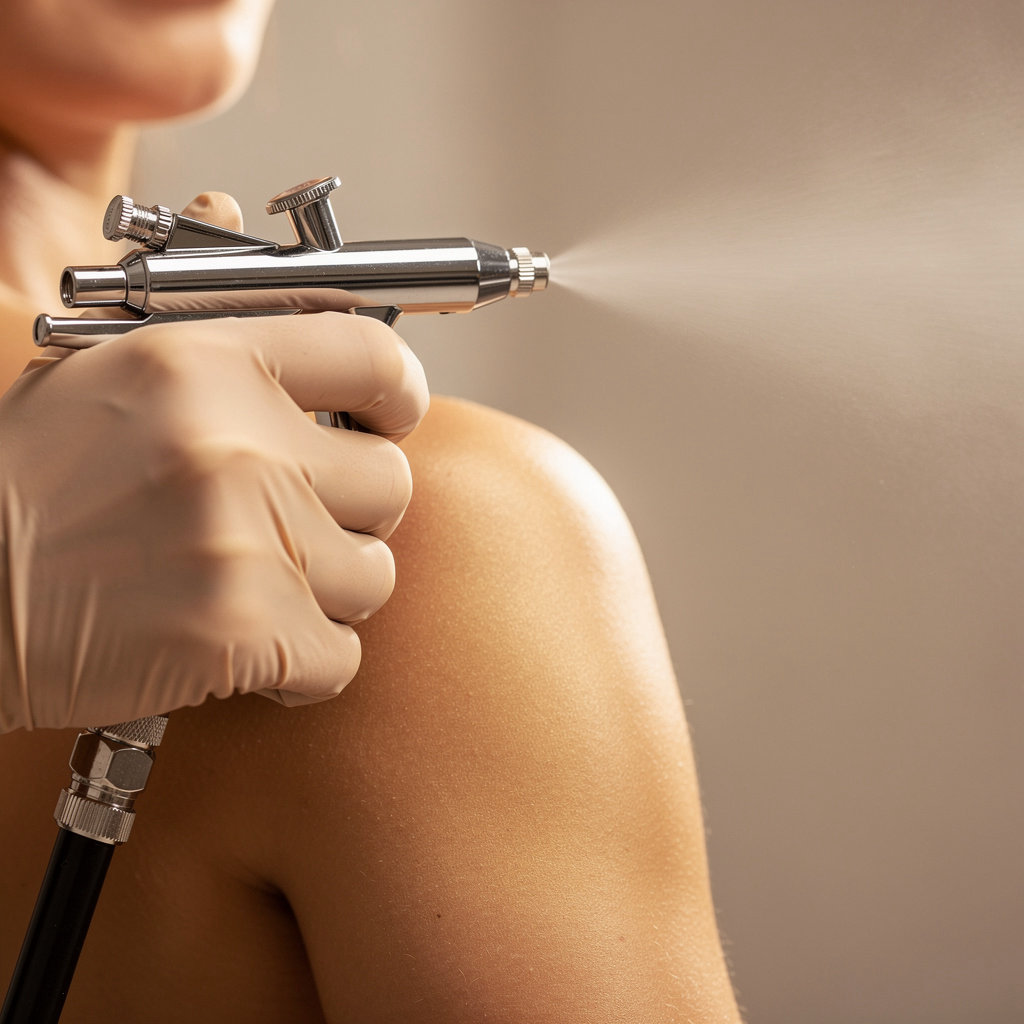 Sunless On The Glo professional spray tan technician providing expert service in Las Vegas